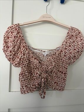 Super light flower crop top